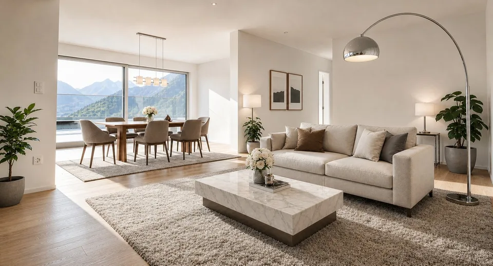 Sensazione di penthouse con vista panoramica | Appartamento esclusivo con terrazza a Thusis – foto 2 di 7