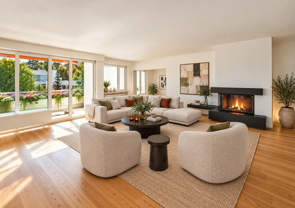 5.5 Zimmer-Attikawohnung mit grosser Terrasse und fantastischem Panoramablick – Foto 2 von 12