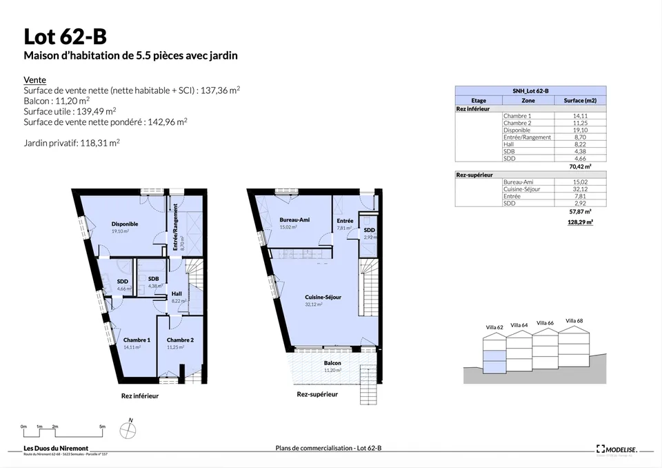Duplex moderno di 5,5 locali a Semsales – Nuova costruzione con balcone e vista verde – foto 5 di 13