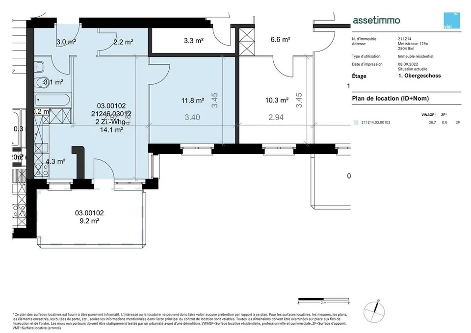 2-Zimmerwohnung im 1. OG – Foto 8 von 8