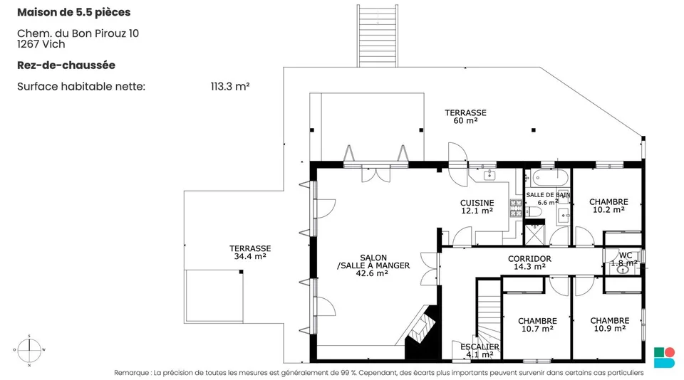 Schönes 5.5-Zimmer-Haus in Vich – Foto 9 von 11