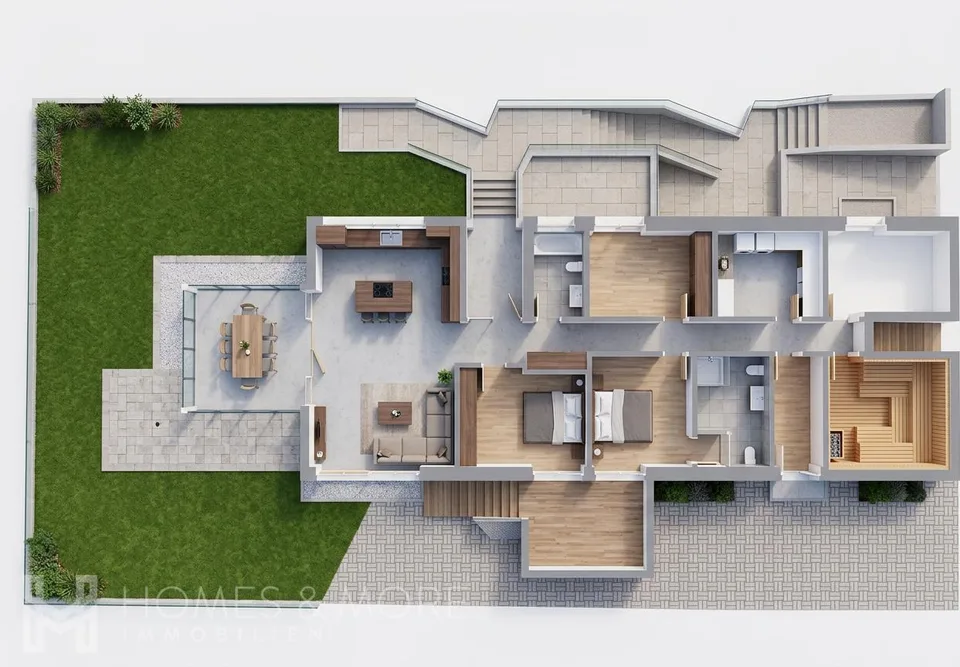 MODERNE - AVEC BEAUCOUP D'ESPACE, JARDIN PRIVE ET ESPACE DE DETENTE – photo 13 sur 13