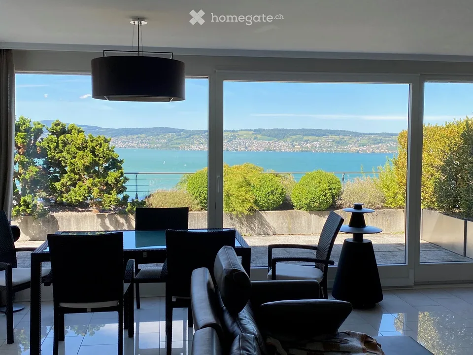 Terrassenwohnung mit wunderbarer Seesicht in Wollerau – Foto 5 von 12