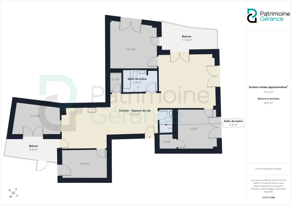 NEU, SEEBLICK UND 4 SCHLAFZIMMER: IHRE 5.5 ZIMMER WOHNEINHEIT IN BEAUREGARD! – Foto 8 von 8