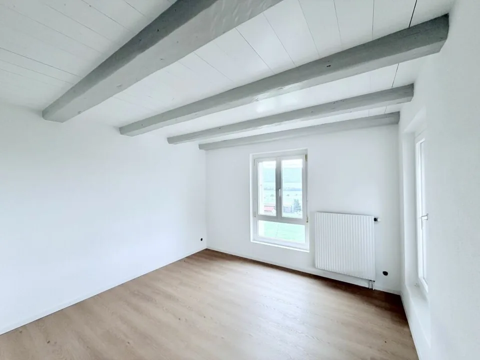 APPARTEMENT DE 4.5 PIÈCES ENTIÈREMENT RÉNOVÉ AVEC TERRASSE ET VUE SUR LA VALLÉE – foto 13 di 18