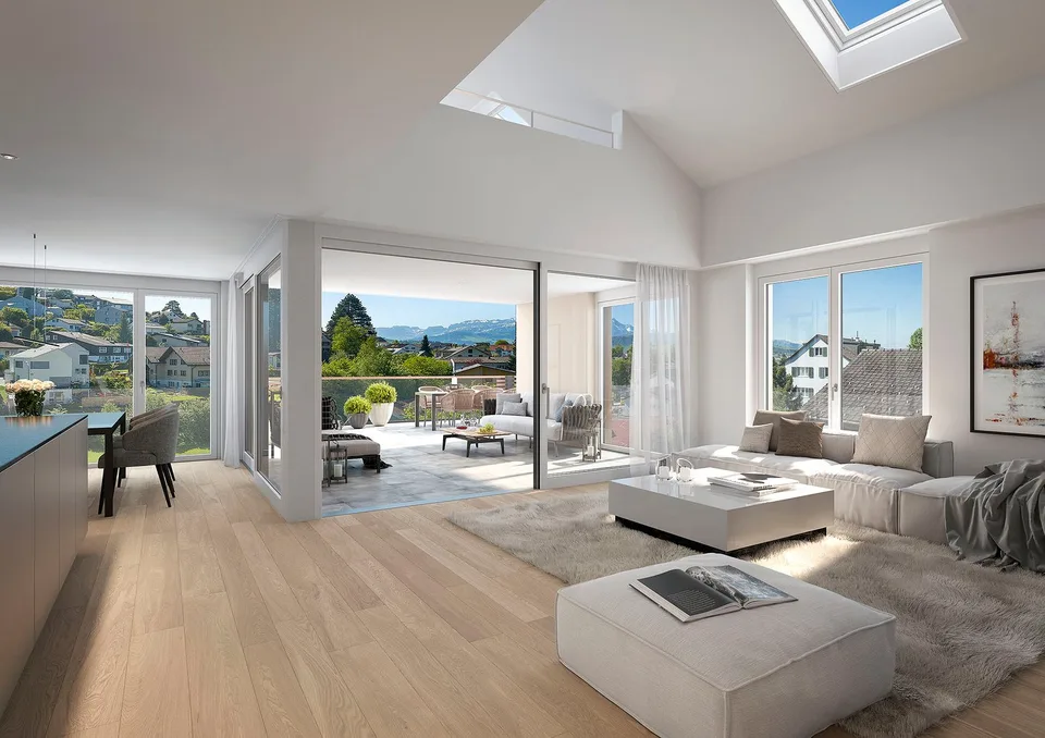 Spektakuläre 5 1/2 Zi.-Dach.-Maisonettewohnung mit grandioser Aussicht auf den Alpstein – Foto 7 von 10