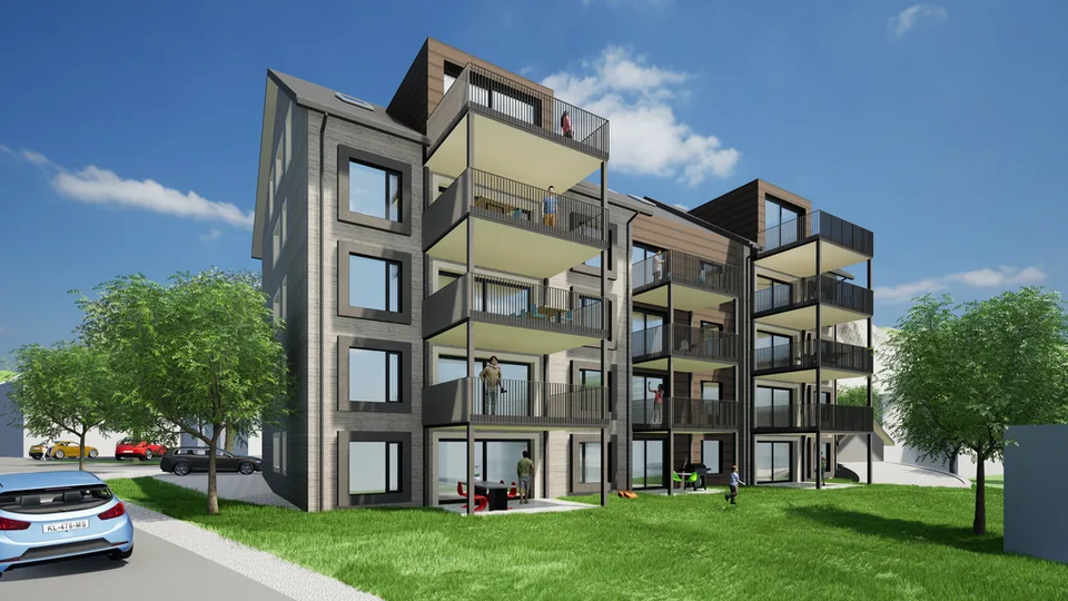 Moderne 2.5 Zimmer Neubauwohnungen in Unteriberg, Alpenblick – Foto 3 von 4