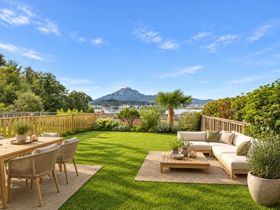 Logenplatz über dem Vierwaldstättersee, elegantes Reihenhaus-Juwel in Luzern – Foto 3 von 16