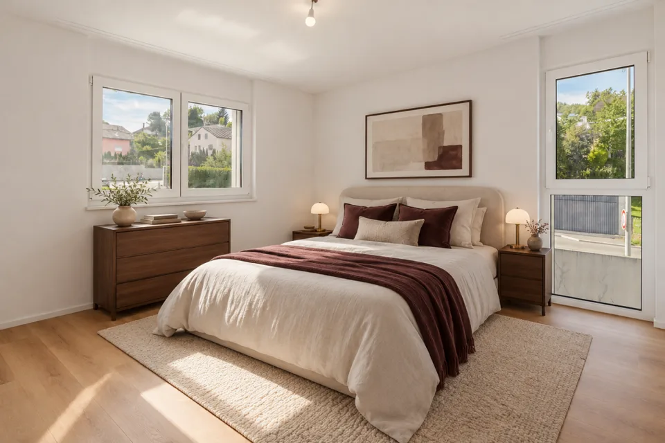 Neue 3.5-Zimmer-Gartenwohnung mit Sitzplatz und eigenem Waschturm – Foto 5 von 7