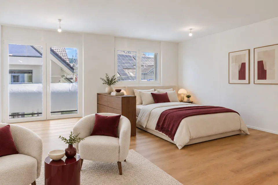Neubau-Studio mit Balkon und eigenem Waschturm – Foto 3 von 4