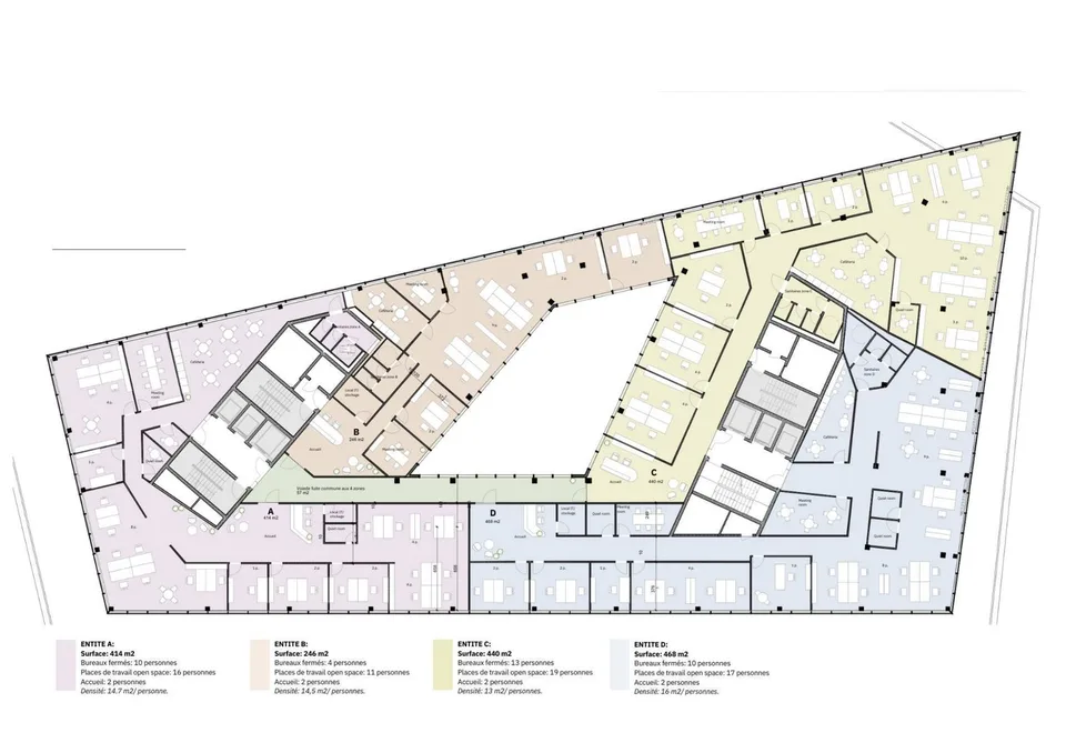 Büros der Extraklasse mit 468m² im Herzen des Quartiers de l'Étang – Foto 11 von 11