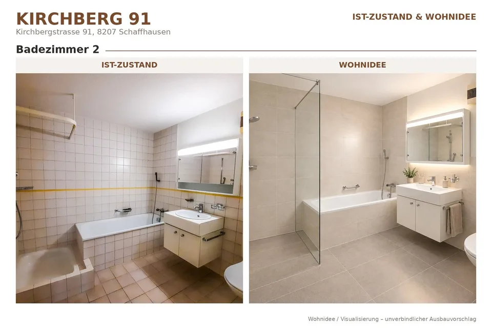 Grosszügig wohnen 3.5 Zimmer mit Balkon und privatem Sitzplatz – Foto 9 von 12