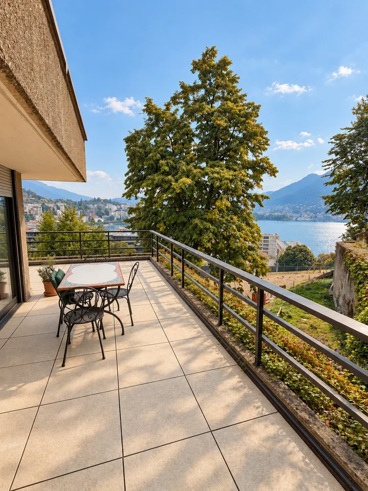 Elegantes 3.5-Zimmer-Wohnung mit großer Panoramaterrasse und Seeblick Paradiso – Foto 4 von 25