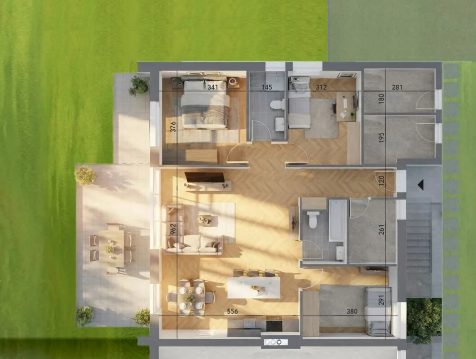 A1 - Les Vignobles de l'Arche - 4,5 locali con giardino (lotto 1 al piano terra) – foto 4 di 13