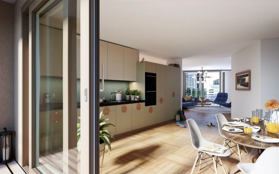 Moderne 2.5-Zimmerwohnung F37_703 mit Loggia direkt am Zürich Hauptbahnhof – Foto 3 von 6
