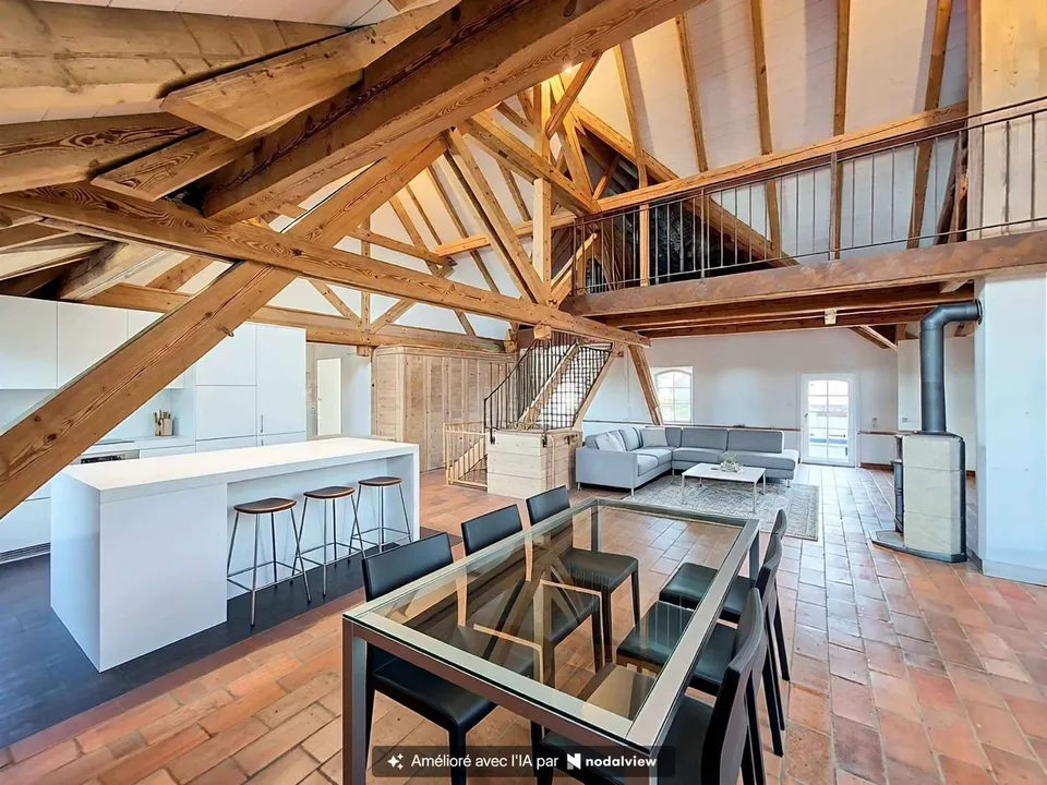 Duplex de 5.5 pièces en attique proche de Romont – photo 4 sur 13