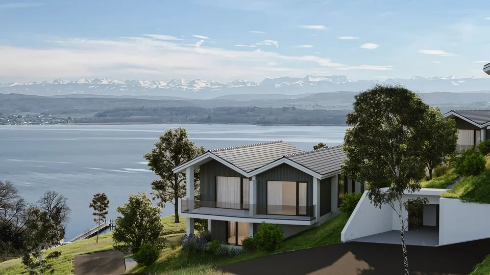 Villa nuova di 7,5 locali con vista panoramica sul lago di Morat – foto 2 di 19