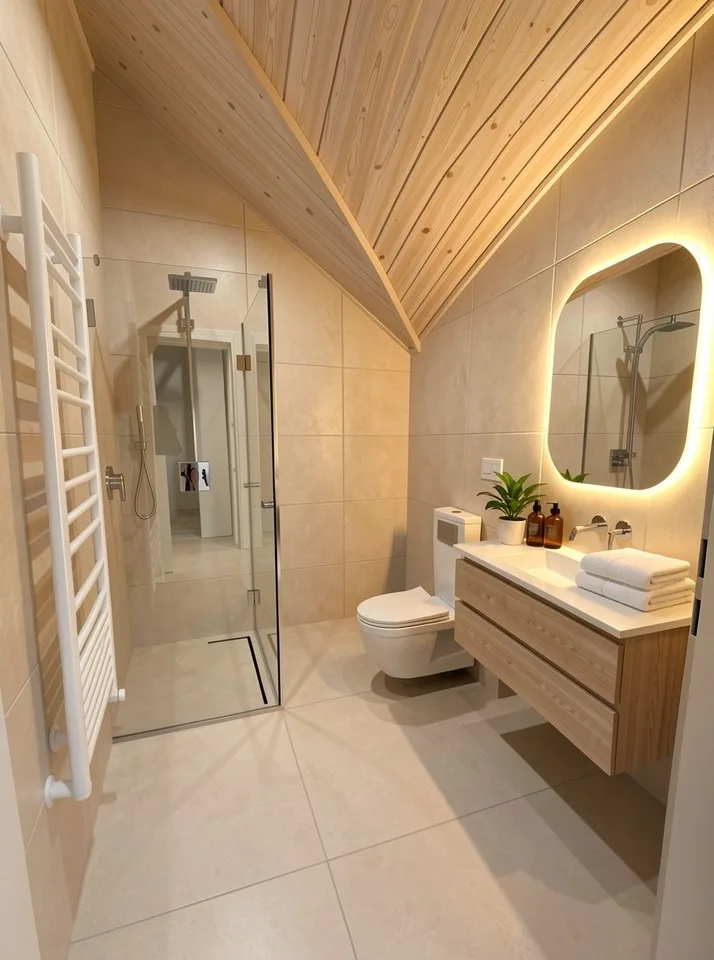 Vermietung auf Zeit: Erstbezug neue 1.5-Zimmer-Dachwohnung mit viel Holz und Balkon – Foto 6 von 7