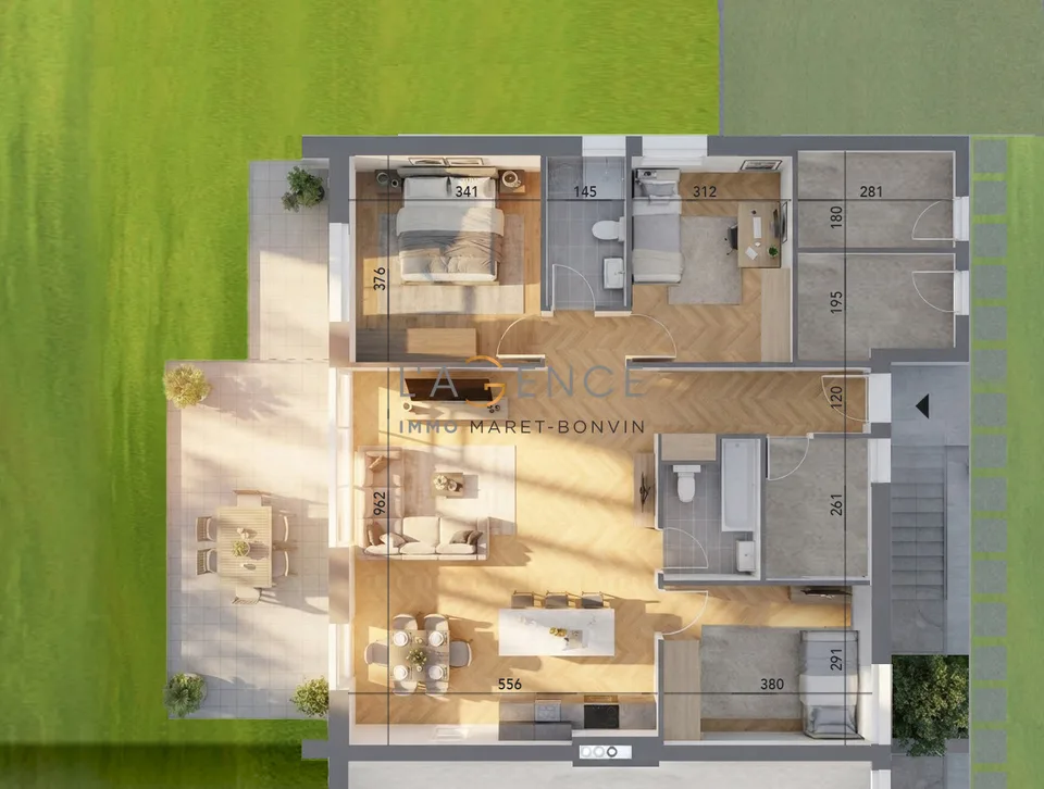 Wohnung mit 4,5 Zimmern NEUE PROMOTION - LE VIGNOBLE DE L'ARCHE – Foto 4 von 6