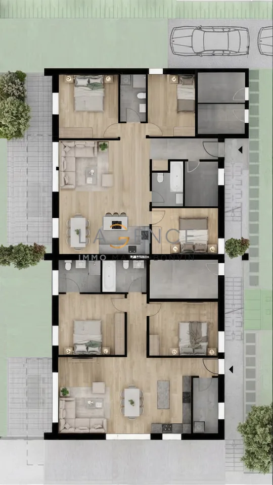 Wohnung mit 4,5 Zimmern NEUE PROMOTION - LE VIGNOBLE DE L'ARCHE – Foto 5 von 6