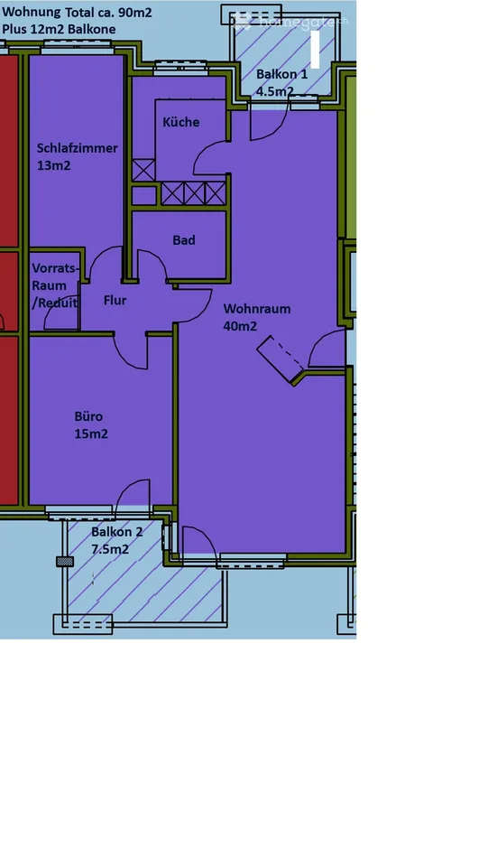 Sonnige 3.5-Zimmer-Wohnung im Herzen von Baar – ruhig gelegen, mit zwei Balkonen und Bergblick – foto 3 di 16