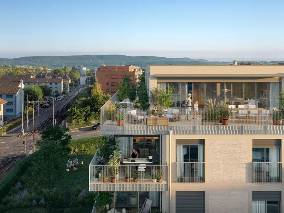 Exklusive 5.5-Zimmer-Attikawohnung W10 mit 228m2 Terrasse – Foto 2 von 3