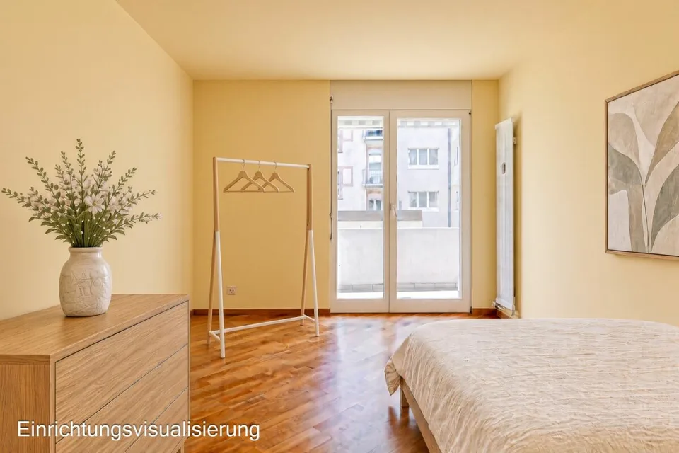 Wohnen mit Charme - helle 3.5 Z' Wohnung mit ruhigem Balkon zum Innenhof – Foto 9 von 13