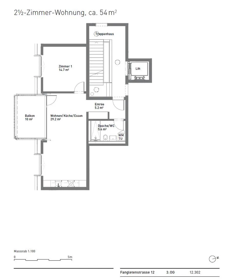 Modern living with sunny balcony in Bülach – photo 8 of 8