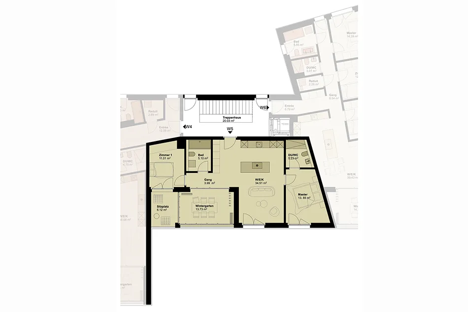 Exklusive Geschosswohnung mit hoher Energieeffizienz und unverbaubarer Aussicht. Neue Preise! - W5 – Foto 6 von 9