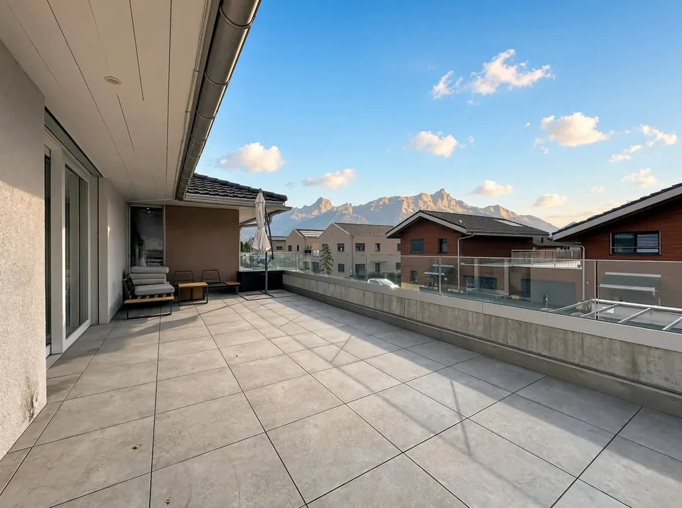 Moderne 2.5-Zimmer-Wohnung in Collombey mit großer Terrasse – Foto 10 von 11