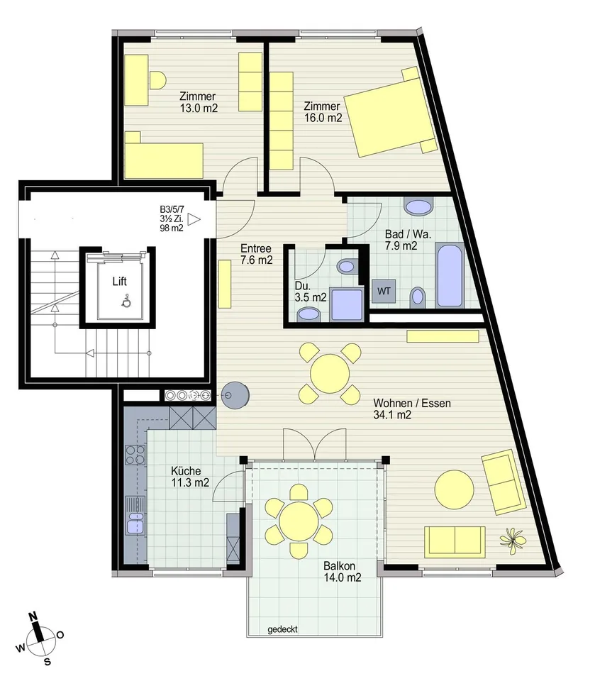 Appartamento attraente di 3 ½ locali agli standard del proprietario – foto 8 di 8