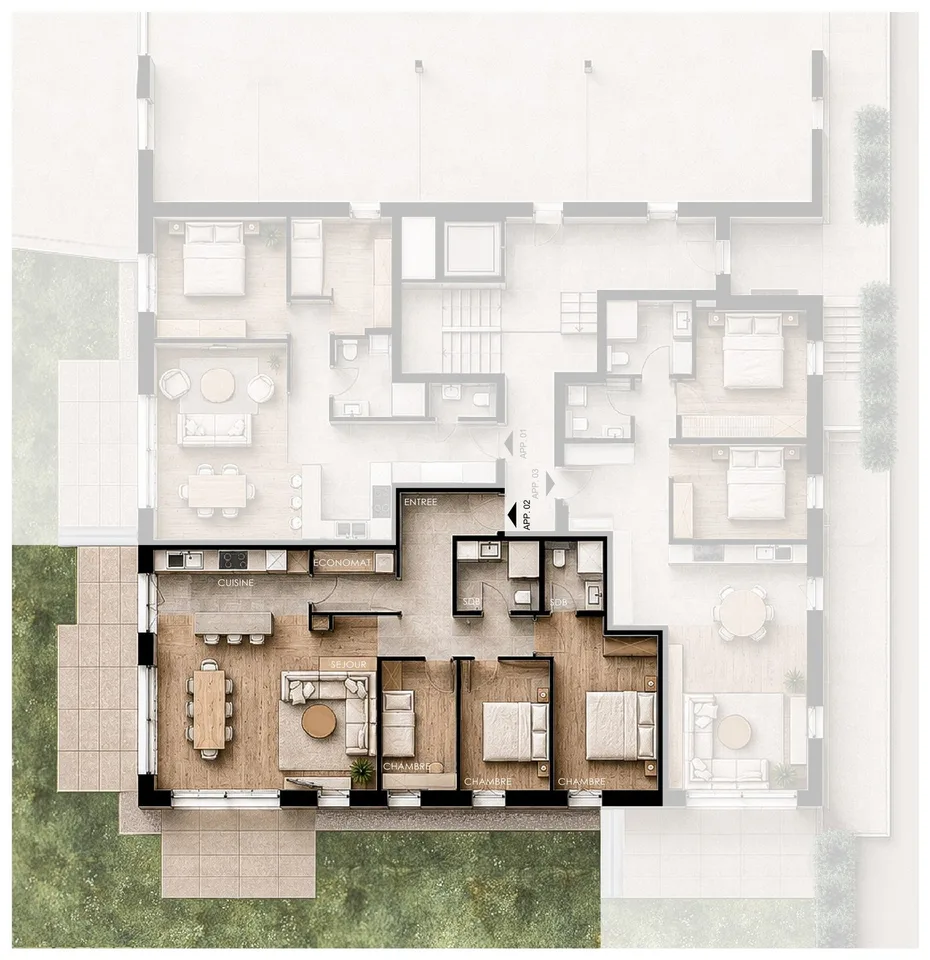 147 m² Erdgeschoss, Garten auf zwei Seiten – Foto 15 von 15