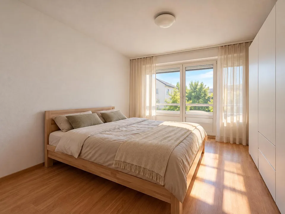 Geräumige 5.5-Zimmer-Wohnung im letzten Stock mit zwei Balkonen und freier Sicht – Foto 2 von 7