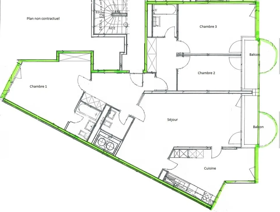 Champel : Superbe appartement avec 3 chambres – photo 13 sur 13
