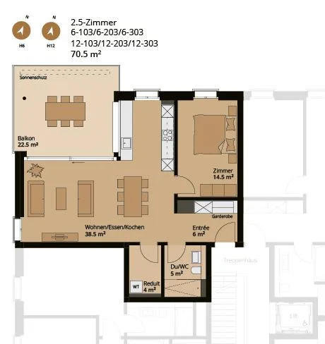 2.5 Zimmerwohnung in Reinach AG – Foto 13 von 13