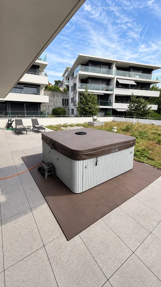 Dachgeschoss 3,5 Zimmer in Paudex - Terrasse, Garten und Seeblick – Foto 4 von 5
