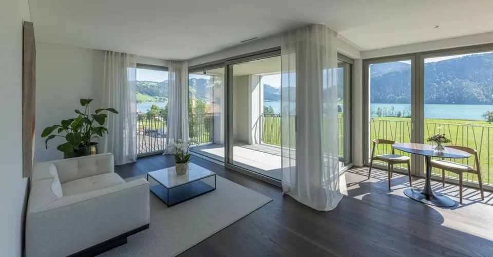 Überbauung Bahnhöfli: Exklusive 3.5 Zimmer Neubauwohnung mit Terrasse & Panoramaaussicht auf den Ägerisee – Foto 3 von 6