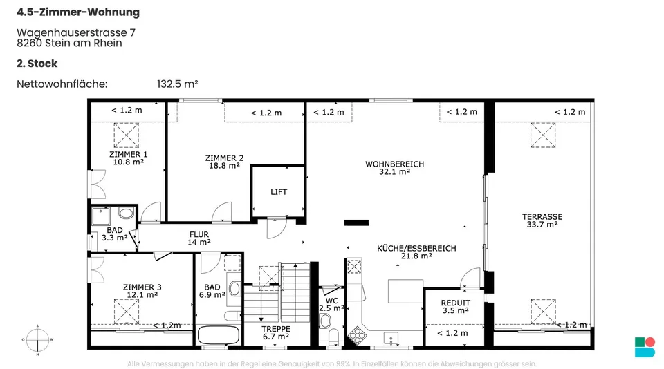 Appartement attique attractif de 4,5 pièces dans un emplacement central dans le pittoresque... – photo 9 sur 9