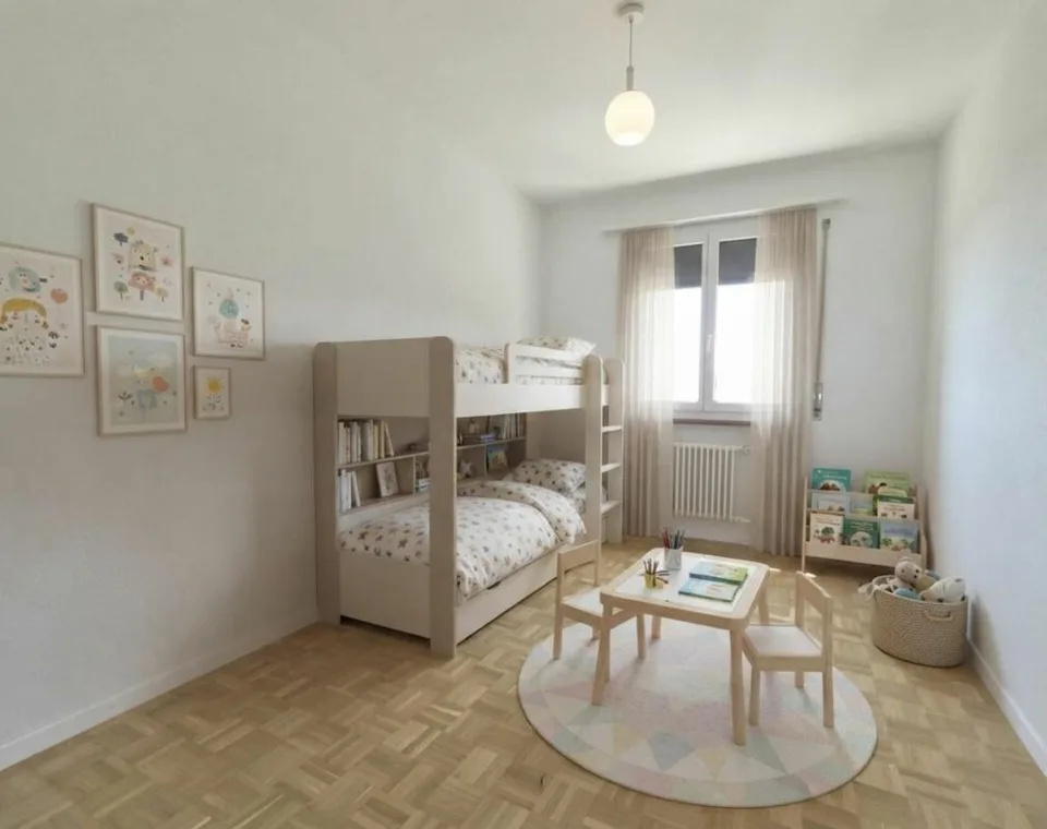 AMPIO 4.0 LOCALI APPARTAMENTO RISTRUTTURATO 95 M² CON CAMINO E VISTA SULLA VALLE – foto 4 di 7