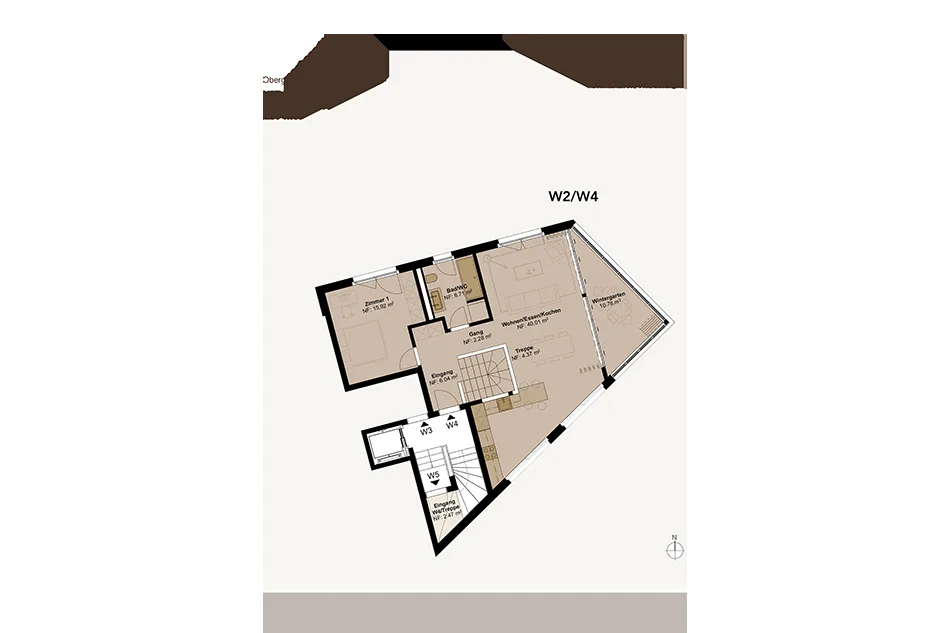 Helle und grösszügige 5.5-Zimmer-Maisonette-Wohnung mit Weitsicht und Garten - W2+4 – Foto 9 von 9