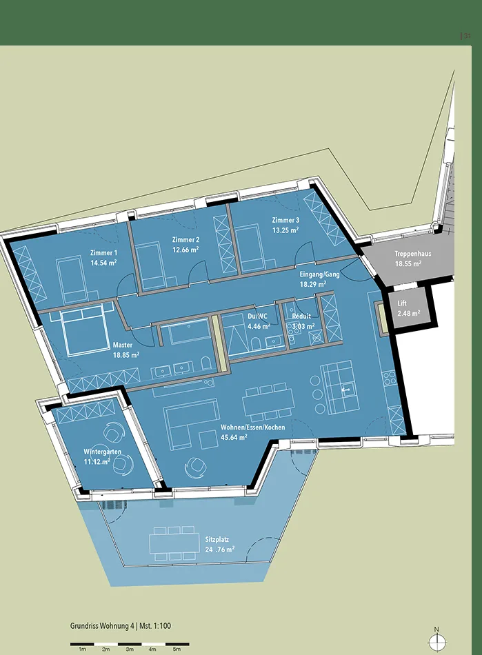 Exklusive Geschosswohnung mit unverbaubarer Aussicht. Neue Preise - A4 – Foto 5 von 7