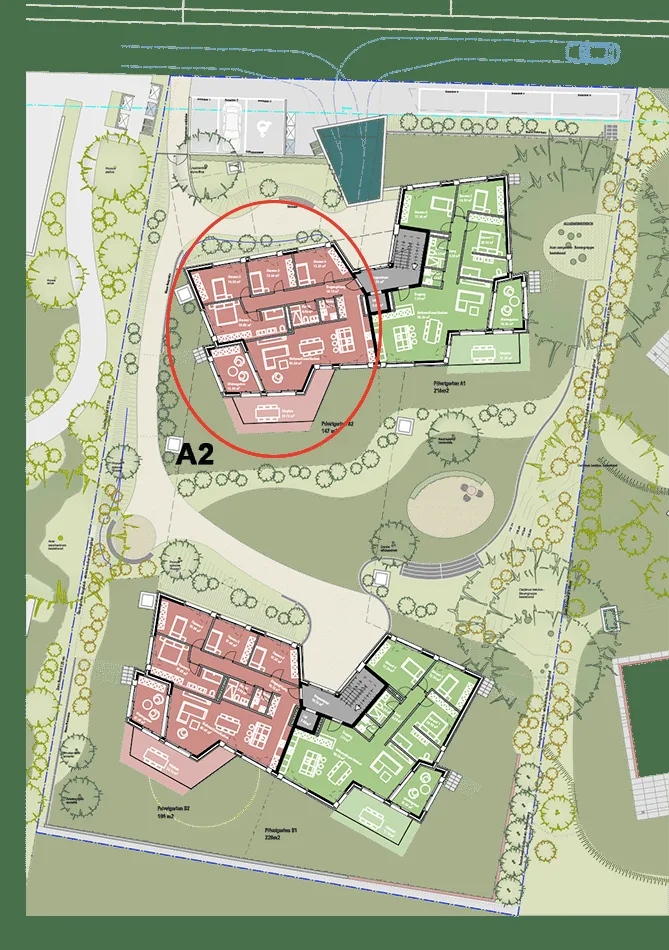 Exklusive Gartenwohnung mit unverbaubarer Aussicht. Neue Preise - A2 – Foto 4 von 7