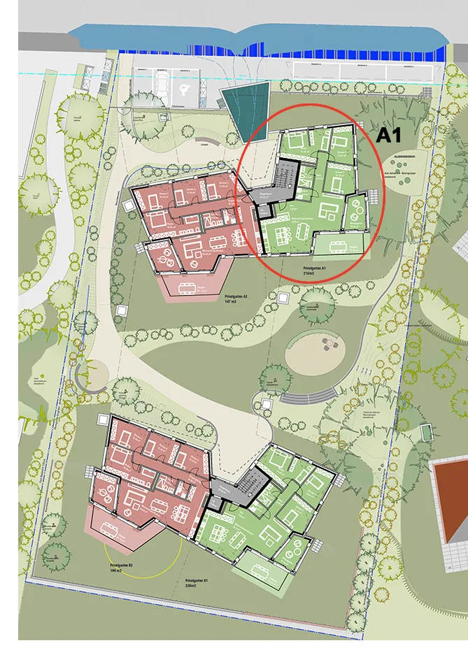 Exklusive Gartenwohnung mit unverbaubarer Aussicht. Neue Preise - A1 – Foto 4 von 7