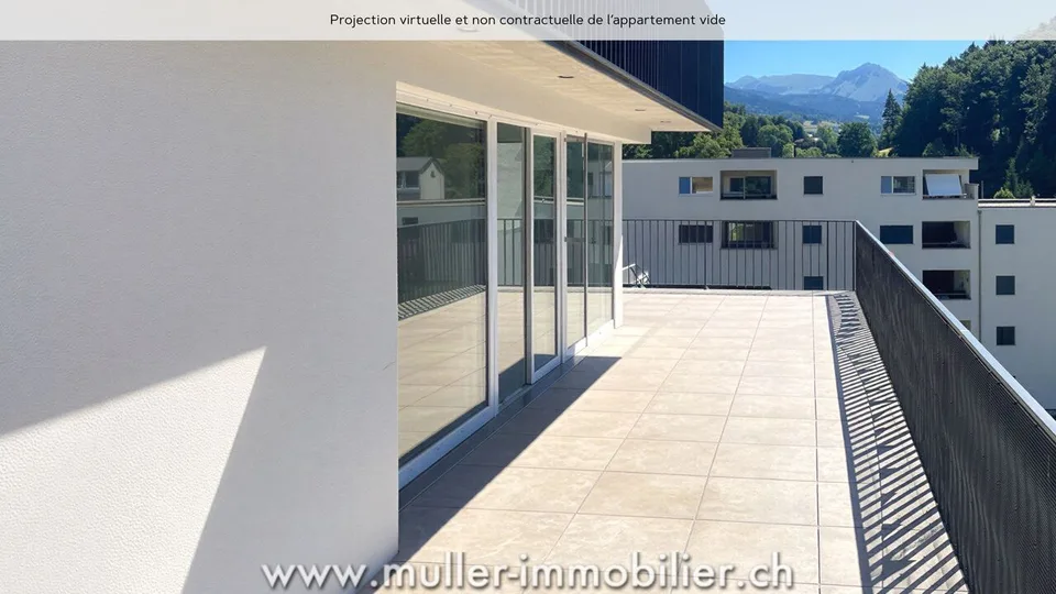 Bello appartamento nel villaggio di Remaufens – foto 4 di 12