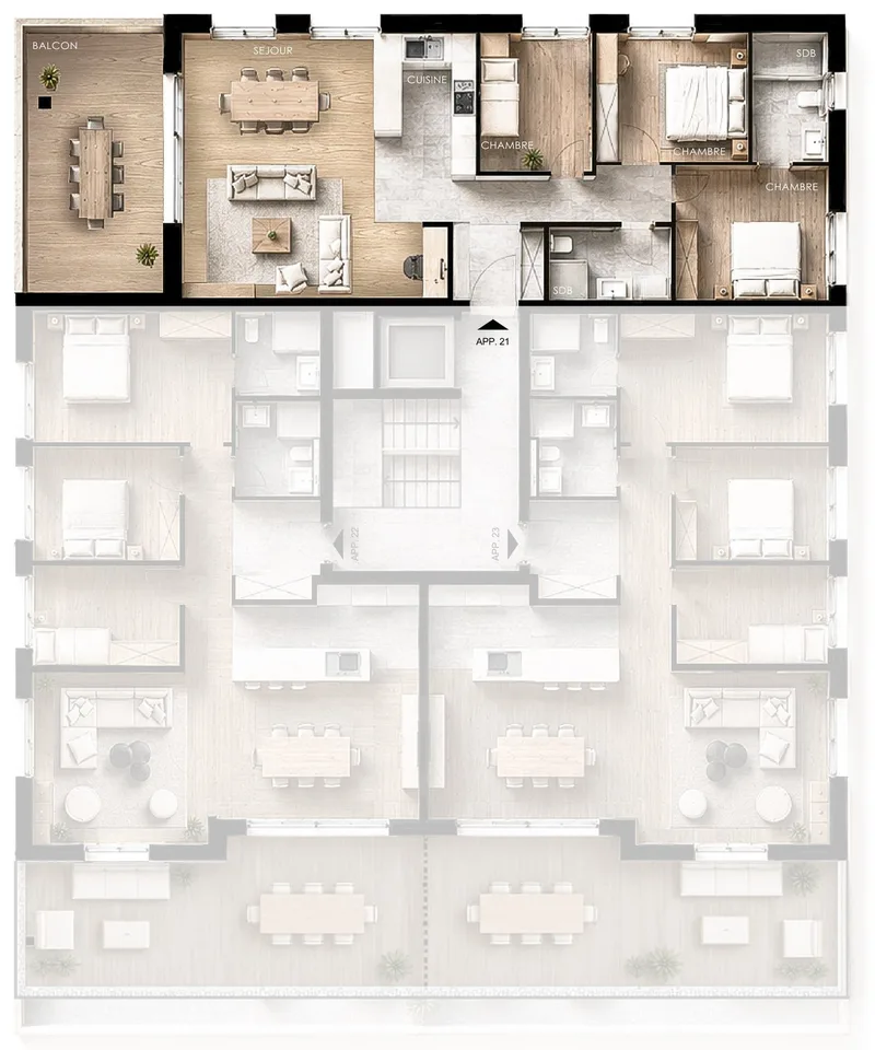 Magnifique appartement en attique de 4.5 pièces à Versegères – photo 13 sur 15