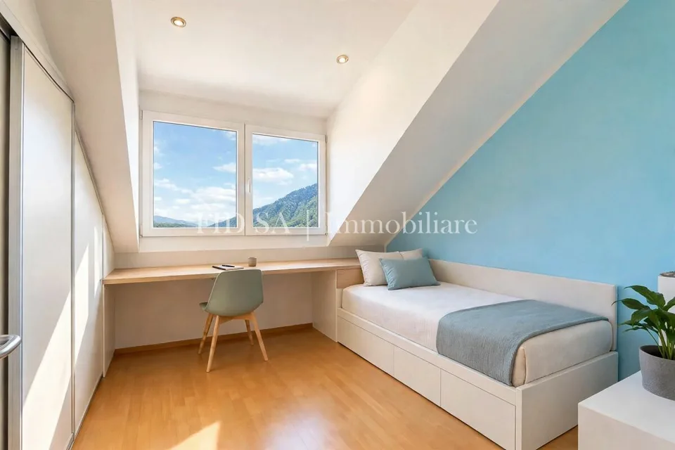 GORDOLA - Ampio attico mansardato in residenza di sole 4 unità – foto 5 di 8