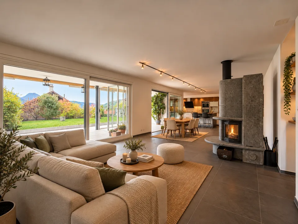 Appartement mit Potenzial 4.5 Zimmer, Terrasse von 52 m² und eigenem Garten von 69 m² – Foto 6 von 13