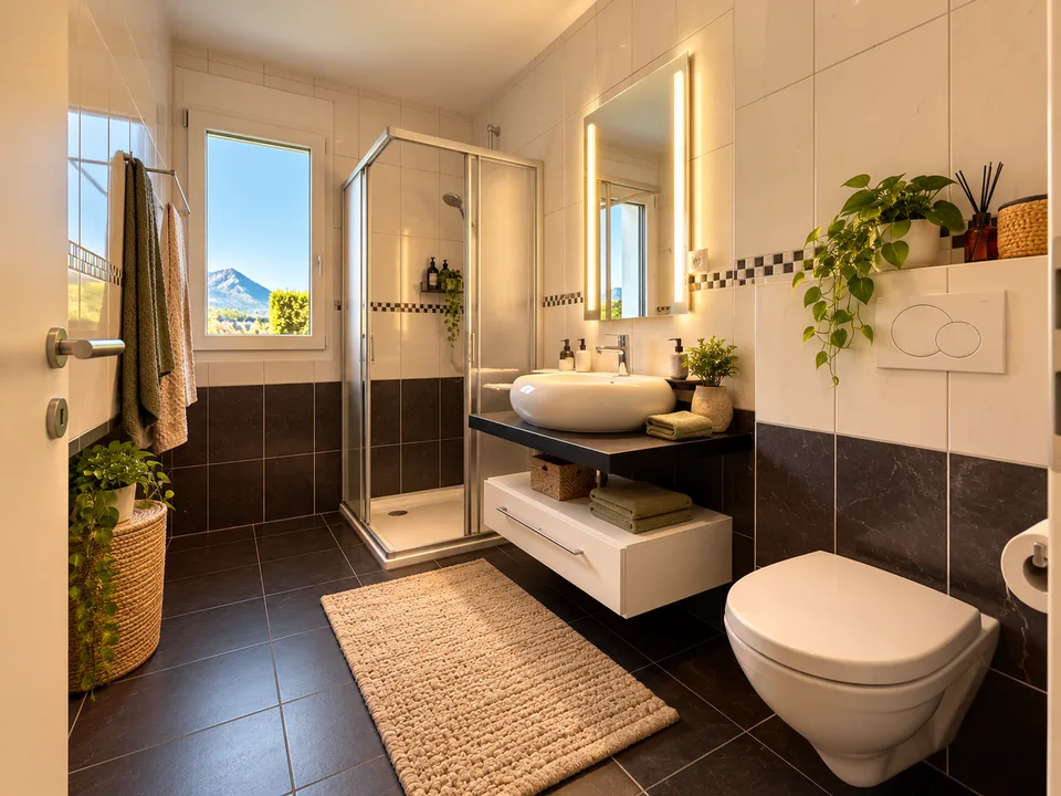 3,5 locali appartamento al piano terra con giardino privato e vista sul Moléson – foto 9 di 13