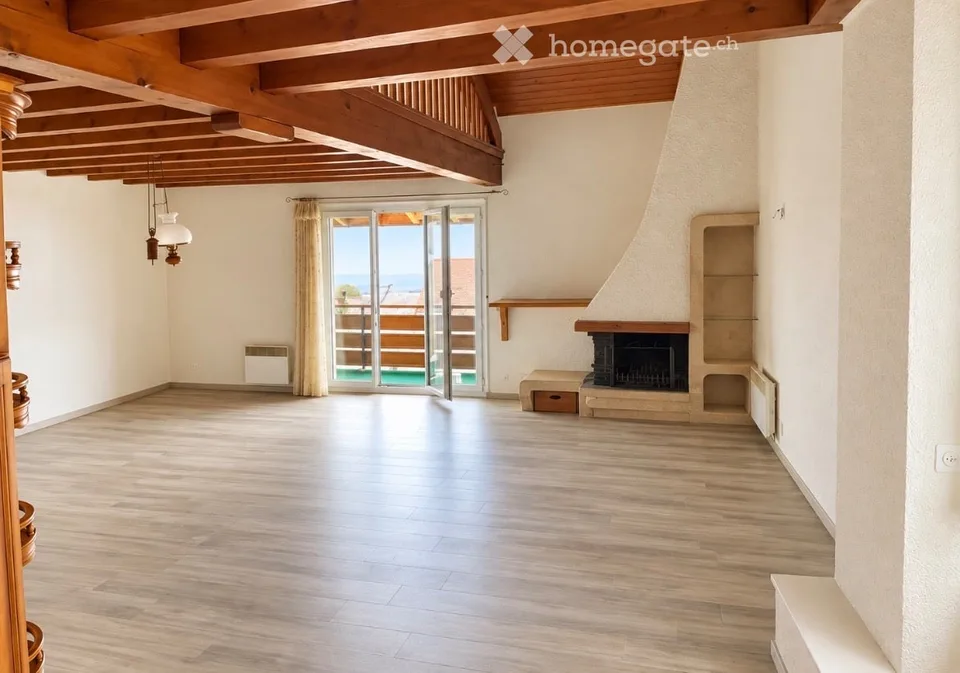 Helles Doppelhaus mit Balkon und Blick auf den Arzier-See – Foto 3 von 5