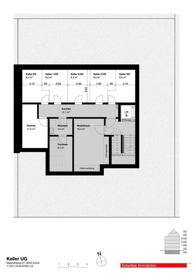 Appartement charmant de 3,5 à 4,5 pièces avec jardin d'hiver et balcon à Zurich-Oerlikon – photo 5 sur 5